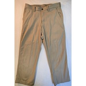 L.L. Bean Men's Classic Fit Chino Pants 33x26 Tan Stretch Coolmax ALTERED